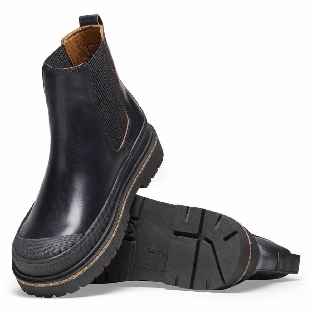 Prescott Slip On Boots Black Leather - Picture 4 of 10